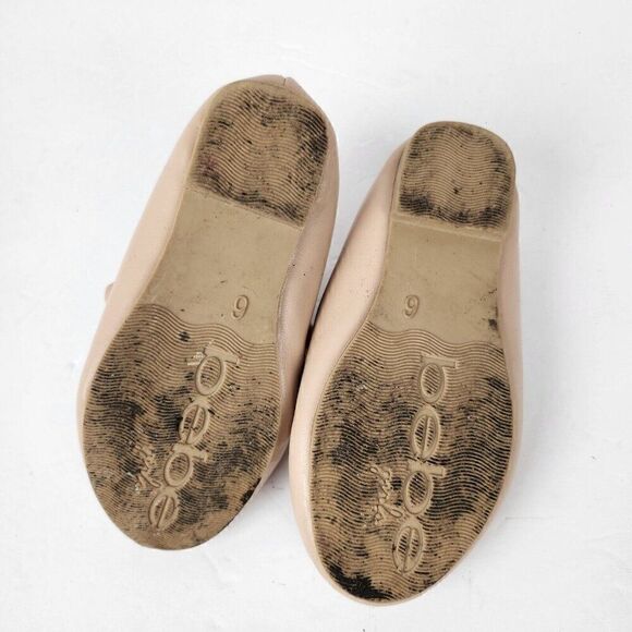 Bebe Girls Pink Ballet Flats Logo Shoes Slip On Infant Toddler Girls size 6 - Picture 8 of 8